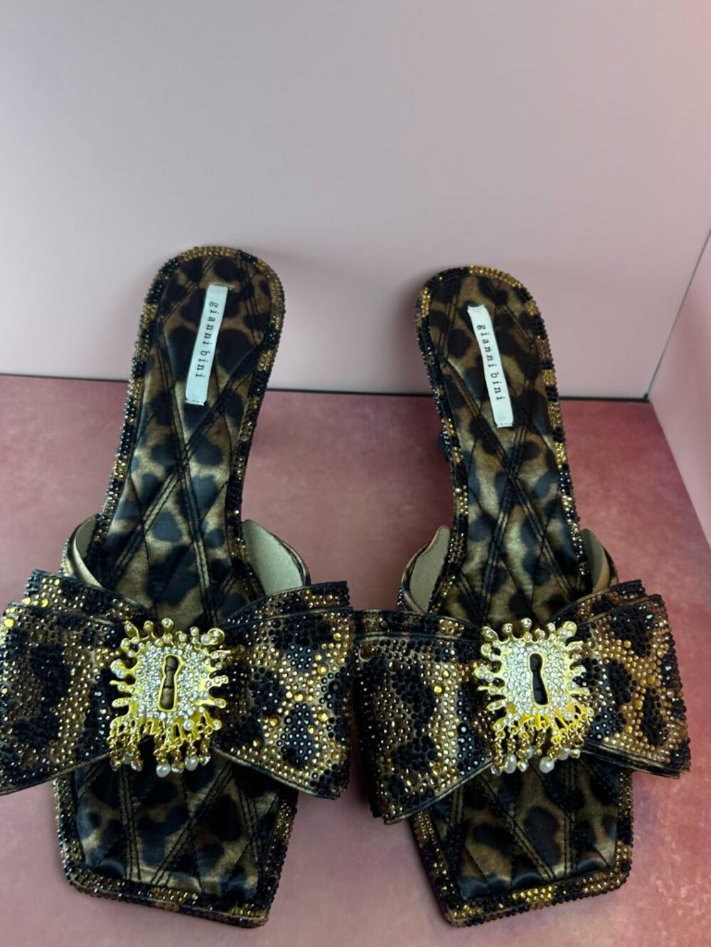 GIANNI BINI PEEKA TWO BLING SLIDE (10) - Picture 4 of 14